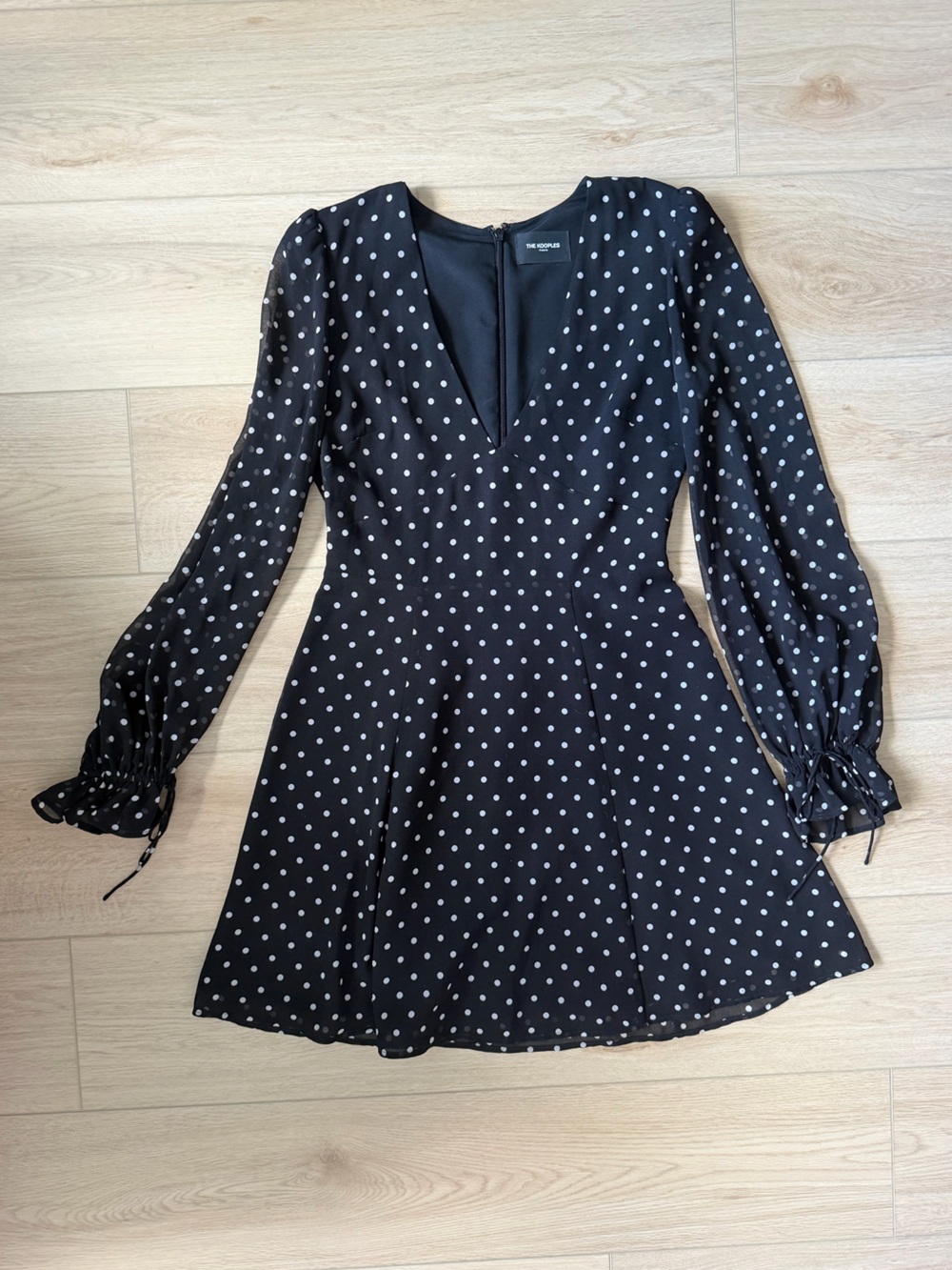 The Kooples Black Polka Dot Dress